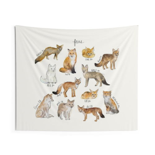 Foxes Tapestry - Enchanting Forest Home Decor