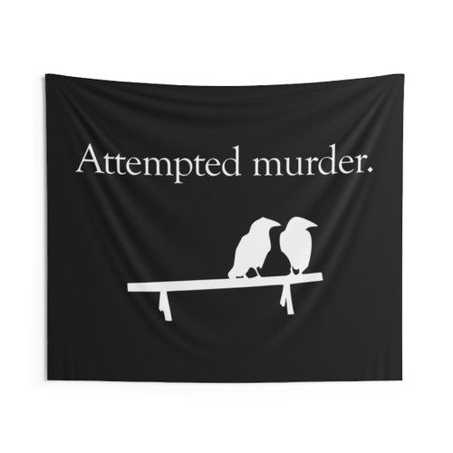 Attempted Murder Tapestry - Funny Bird Design