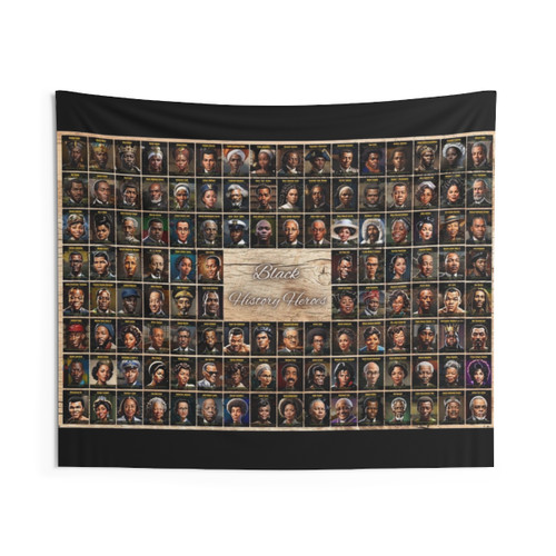 Black History Heroes Tapestry featuring 120 African American icons