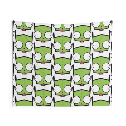Invader Zim Gir Graphic Tapestry Wall Hanging