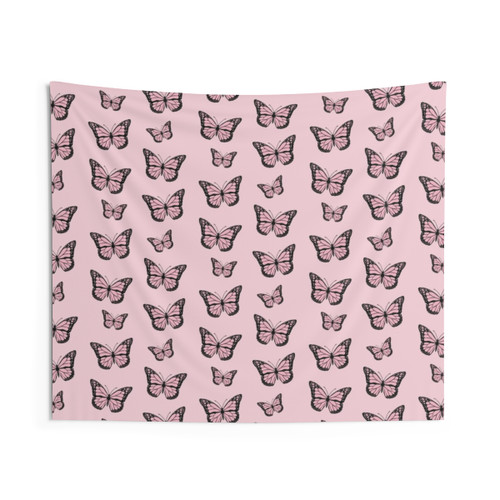 Monarch Butterfly Pink Pack Tapestry