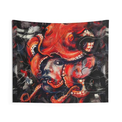 Empress Octopus Tapestry Wall Decor