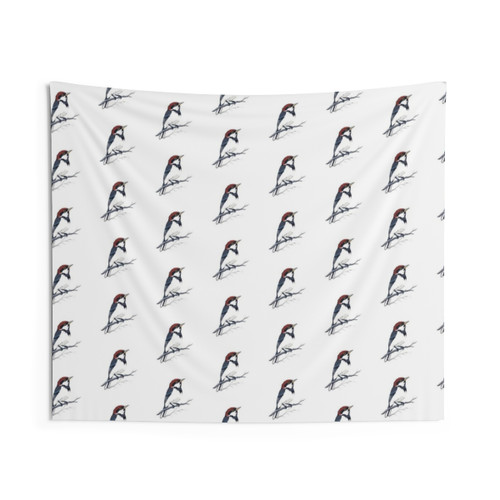 Decorative Bird Stencil Tapestry for Home