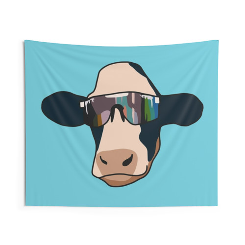 Cow Wearing Pit Viper Sunglasses Tapestry