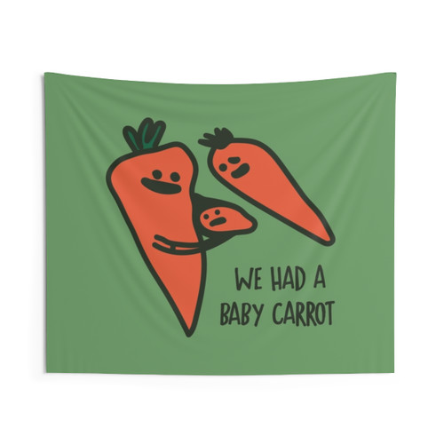Funny Baby Carrot Tapestry