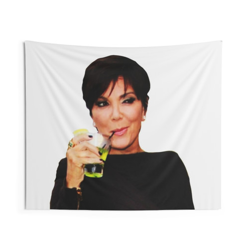Kris Jenner Collage Tapestry