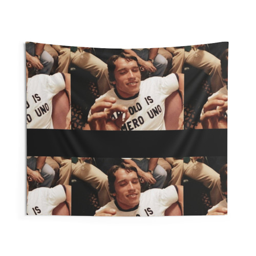 Arnold Iconic Bodybuilding Tapestry