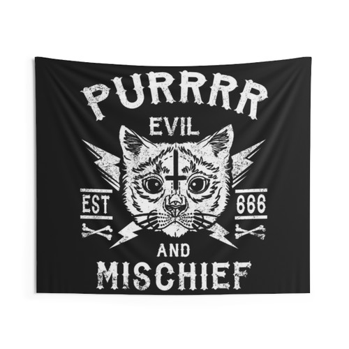 Satanic Cat Tapestry
