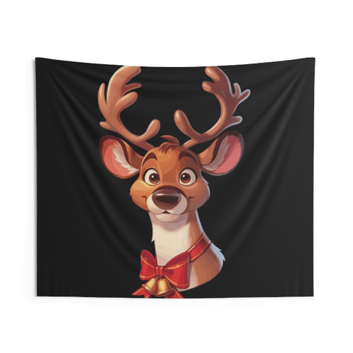 Cute Christmas Reindeer Tapestry