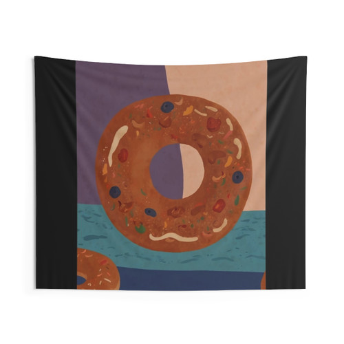 Bagels Funny Food Tapestry Wall Hanging