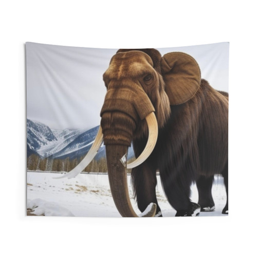 Prehistoric Woolly Mammoth Tapestry