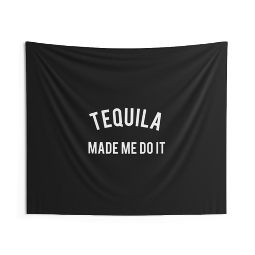 Funny Tequila-Inspired Tapestry for Festivals and Parties
