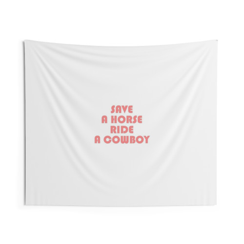 Vintage Western Cowboy Tapestry with Cult Classic Quotes