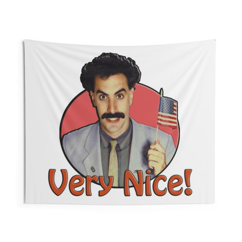 Borat Very Nice! Themed Tapestry Wall Decor