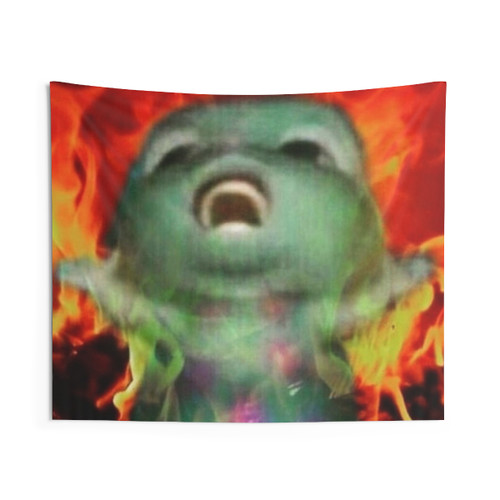 Bibble Meme Tapestry - Funny Barbie Mariposa Wall Hanging