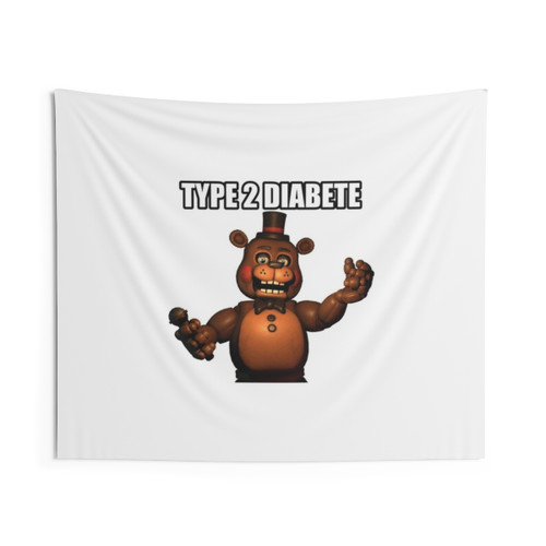Diabetes Awareness Tapestry featuring FNAF Inspired Design