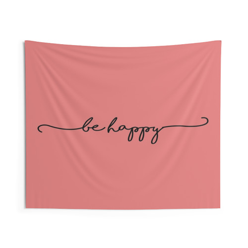 Be Happy Motivational Tapestry for Office & Home