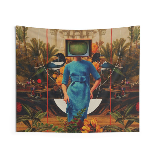 Vintage Floral Tapestry by Frank Moth