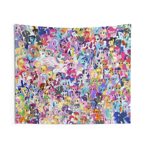 Colorful MLP Tapestry for Horse Lovers