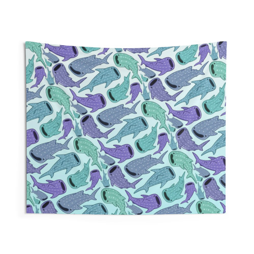 Whale Shark Pattern Tapestry