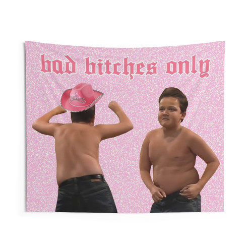 Cowboy Gibby from iCarly Pink and Whitney Tapestry