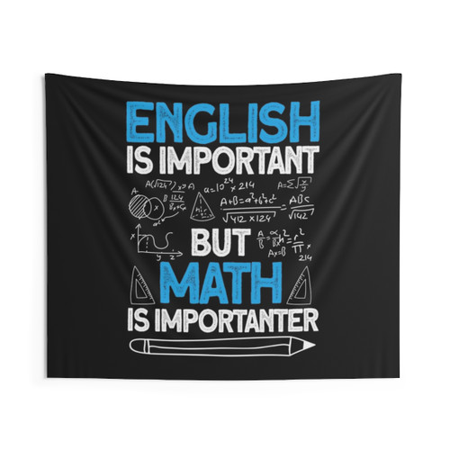 Math Tapestry with Funny Math Saying