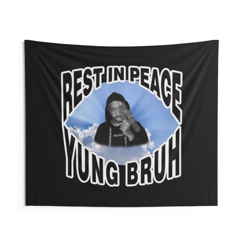 Colorful floral tapestry with cute animals