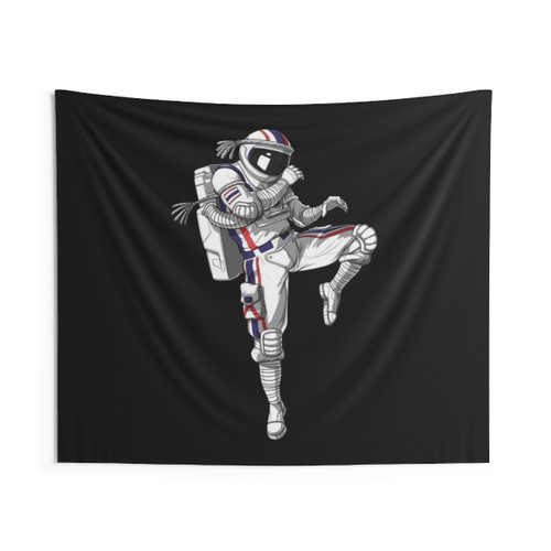 Muay Thai Astronaut Tapestry Wall Decor