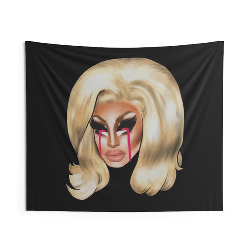 Trixie Mattel Tapestry with Cute Colorful Floral Design