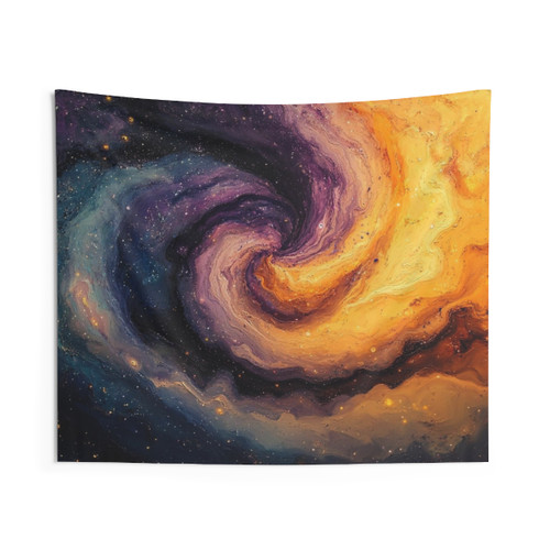 Vibrant Galaxy Swirl Tapestry