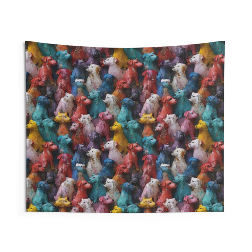 Cartoon Dog Pattern Tapestry