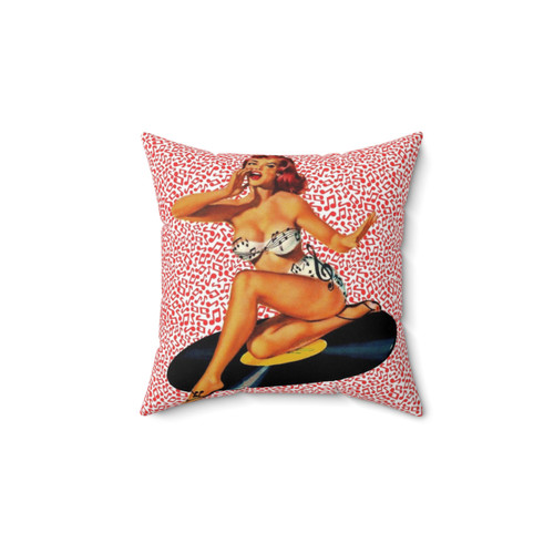 Retro Rockabilly Goddess Pillow