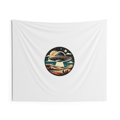 Desert UFO Encounter Celestial Tapestry
