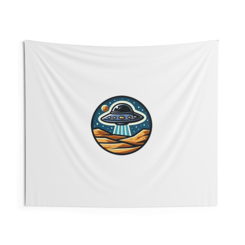 Desert UFO Encounter Tapestry