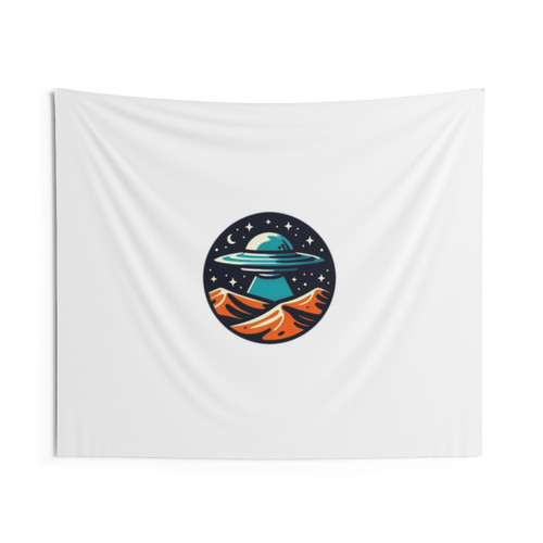 Desert UFO Encounter Celestial Tapestry