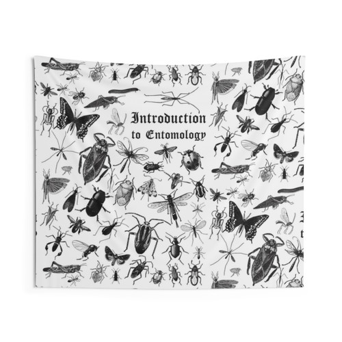 Entomology Tapestry featuring Vintage Insect and Beetle Artwork