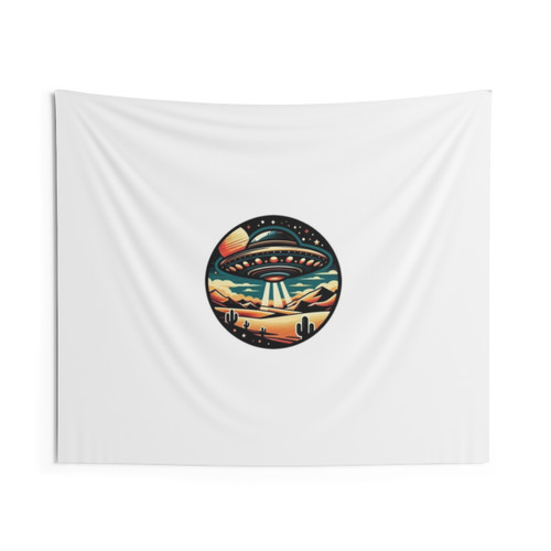 Desert UFO Encounter Celestial Tapestry