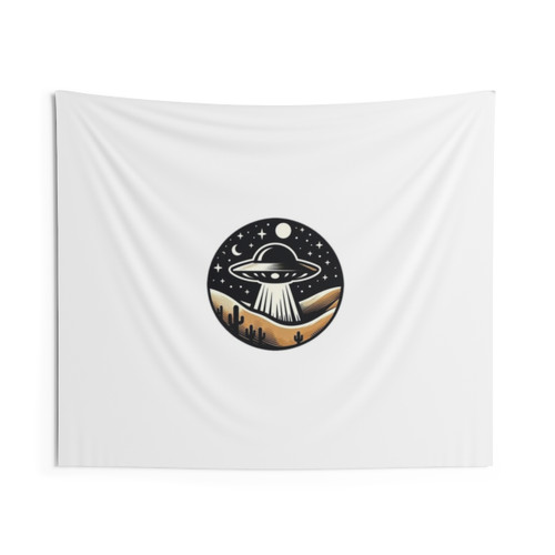 Desert UFO Encounter Tapestry
