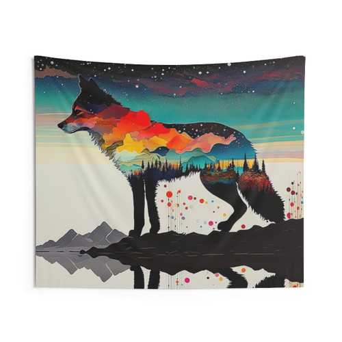 Beautiful Mandala Flower Illustration Tapestry