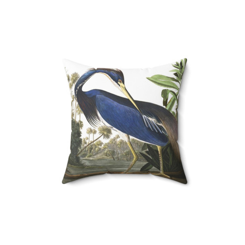 Tricolored Heron Audubon Pillow