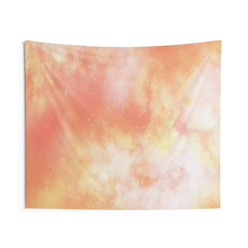Orange Galaxy Tapestry Wall Art