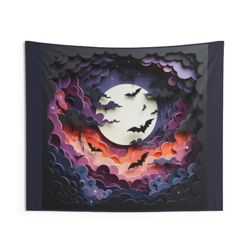 Bats Fly Across the Sky Tapestry