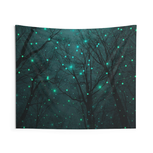 Silently Blossoming Stars Tapestry