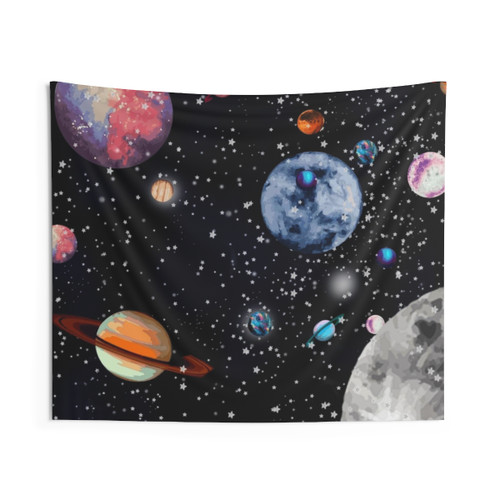 Planets Tapestry - Cosmic Wall Art for Night Sky Lovers