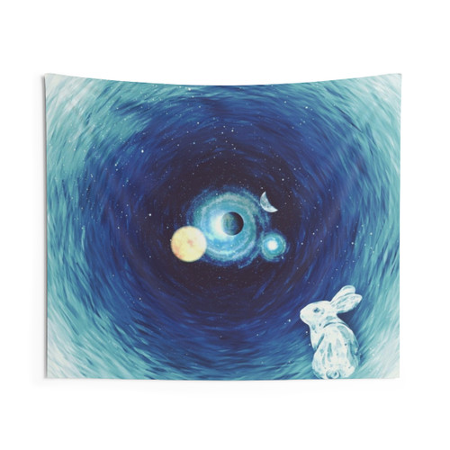 Down the Rabbit Hole Tapestry - Mystical Space and Consciousness Design