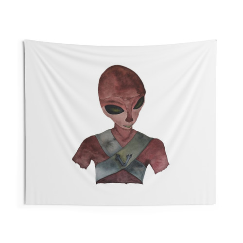 Venusian Alien Tapestry Wall Hanging