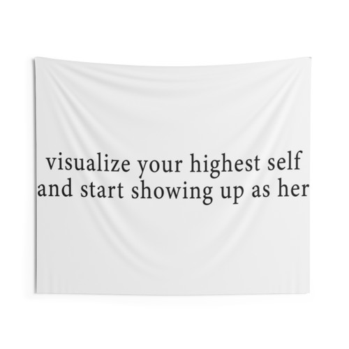 Visualize Your Highest Self Tapestry - Small Decor