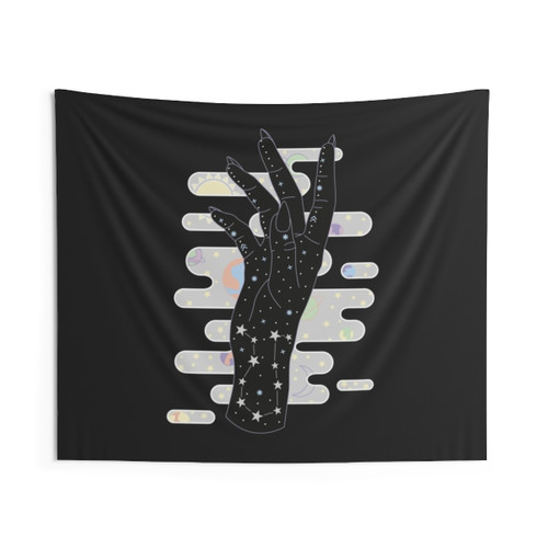 Gemini Zodiac Illustration Tapestry