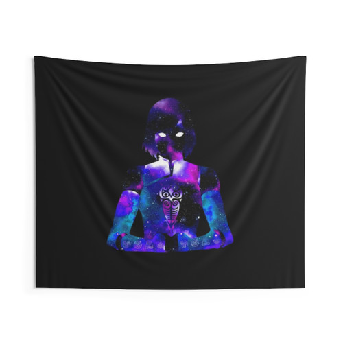 Avatar: The Legend of Korra Tapestry with Galaxy Stars and Space Imagery