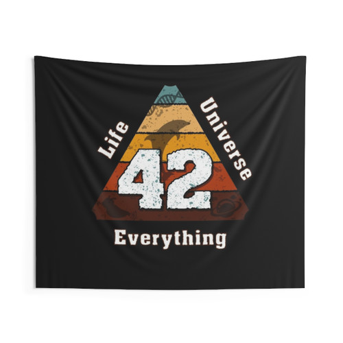 42 Hitchhiker's Guide to the Galaxy Tapestry